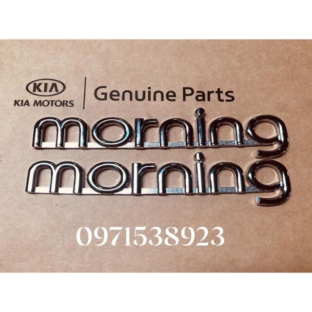 Logo chữ nổi kia morning 2004-2011