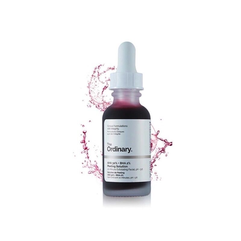 Tẩy da chết hoá học the ordinary aha 30% + bha 2% peeling solution