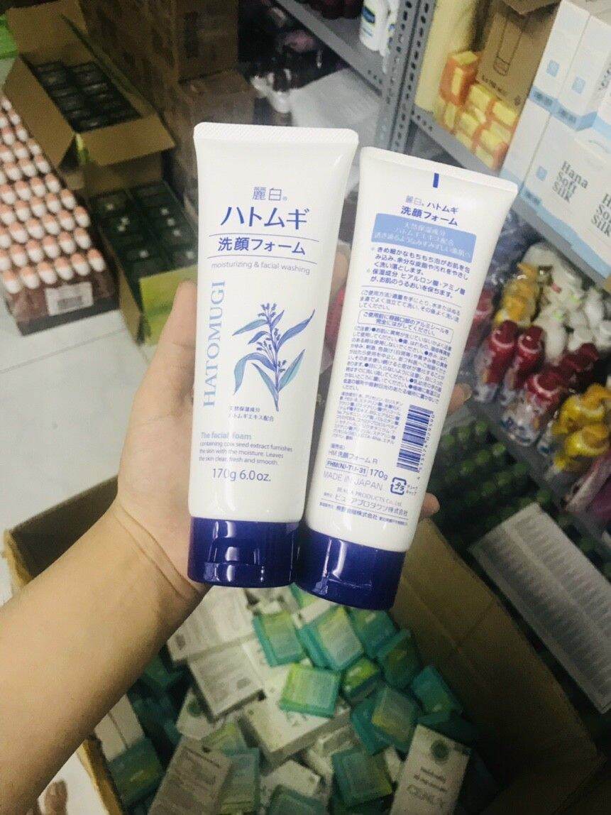 Sữa rửa mặt Hatomugi chống lão hóa, sáng da 170ml