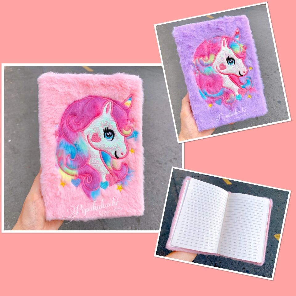 [MUA 2 GIẢM 5%]Sổ lông unicorn 160 trang 22*15 (cm) đồ dùng học tập