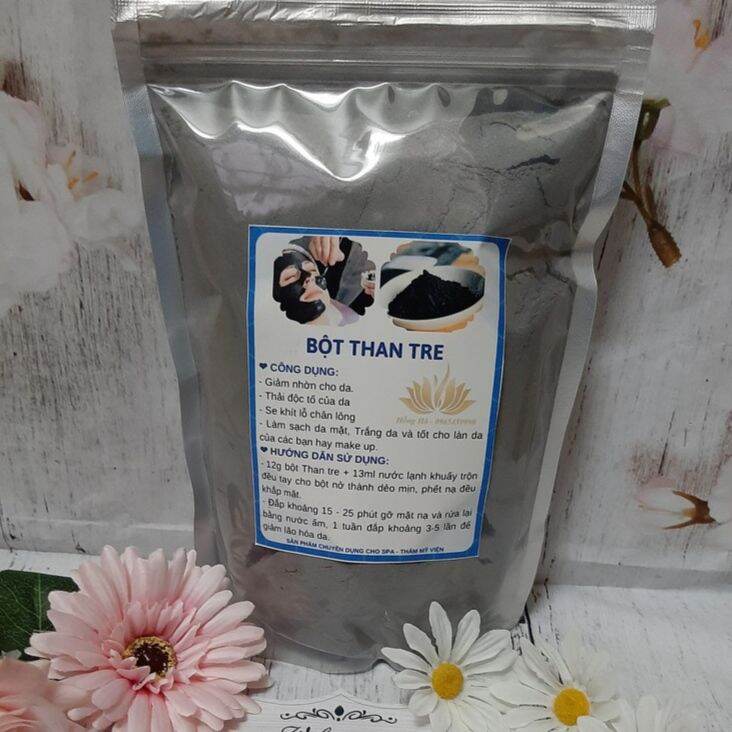 100gr bột mặt nạ dẻo than tre handmade.