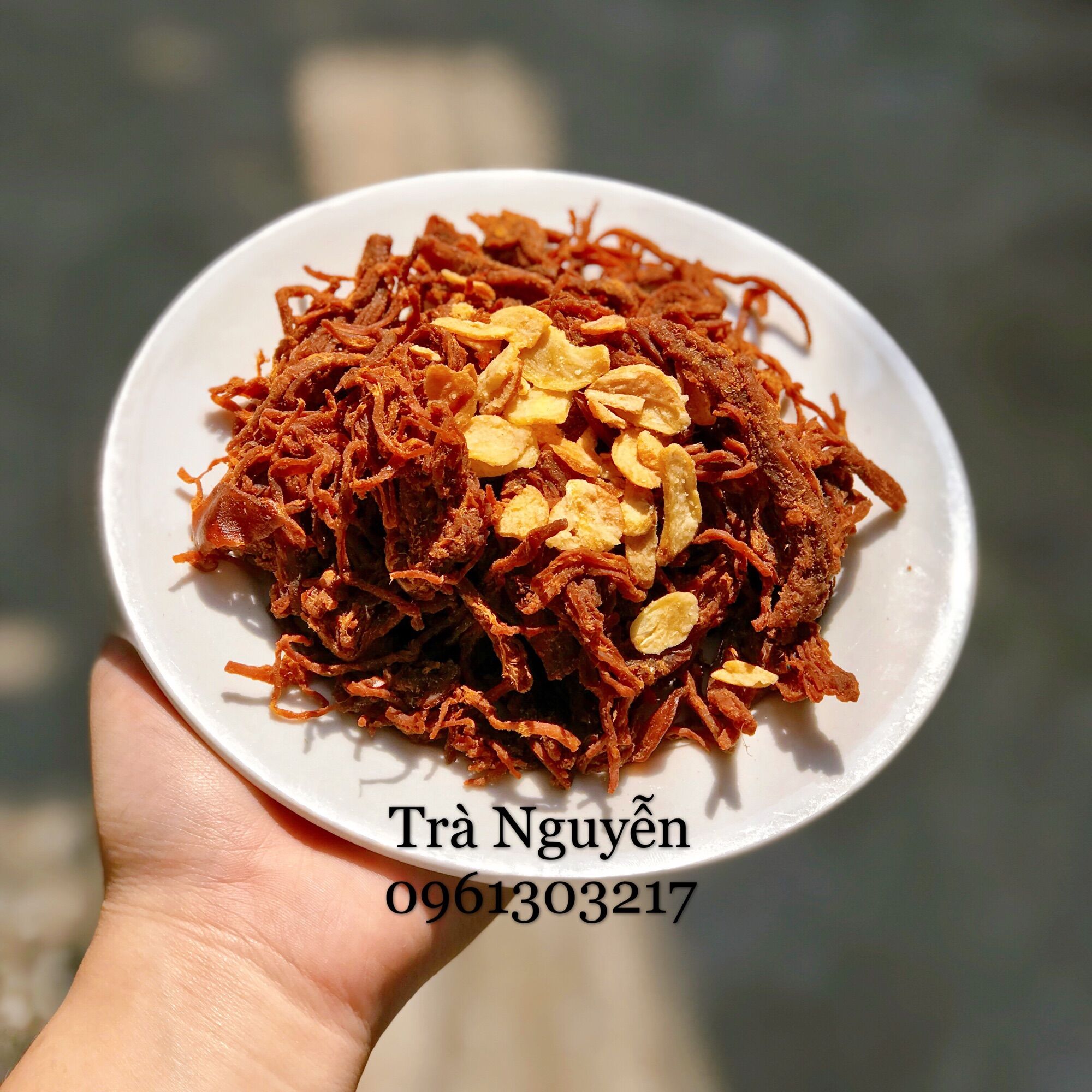500G Khô heo cháy tỏi loại 1
