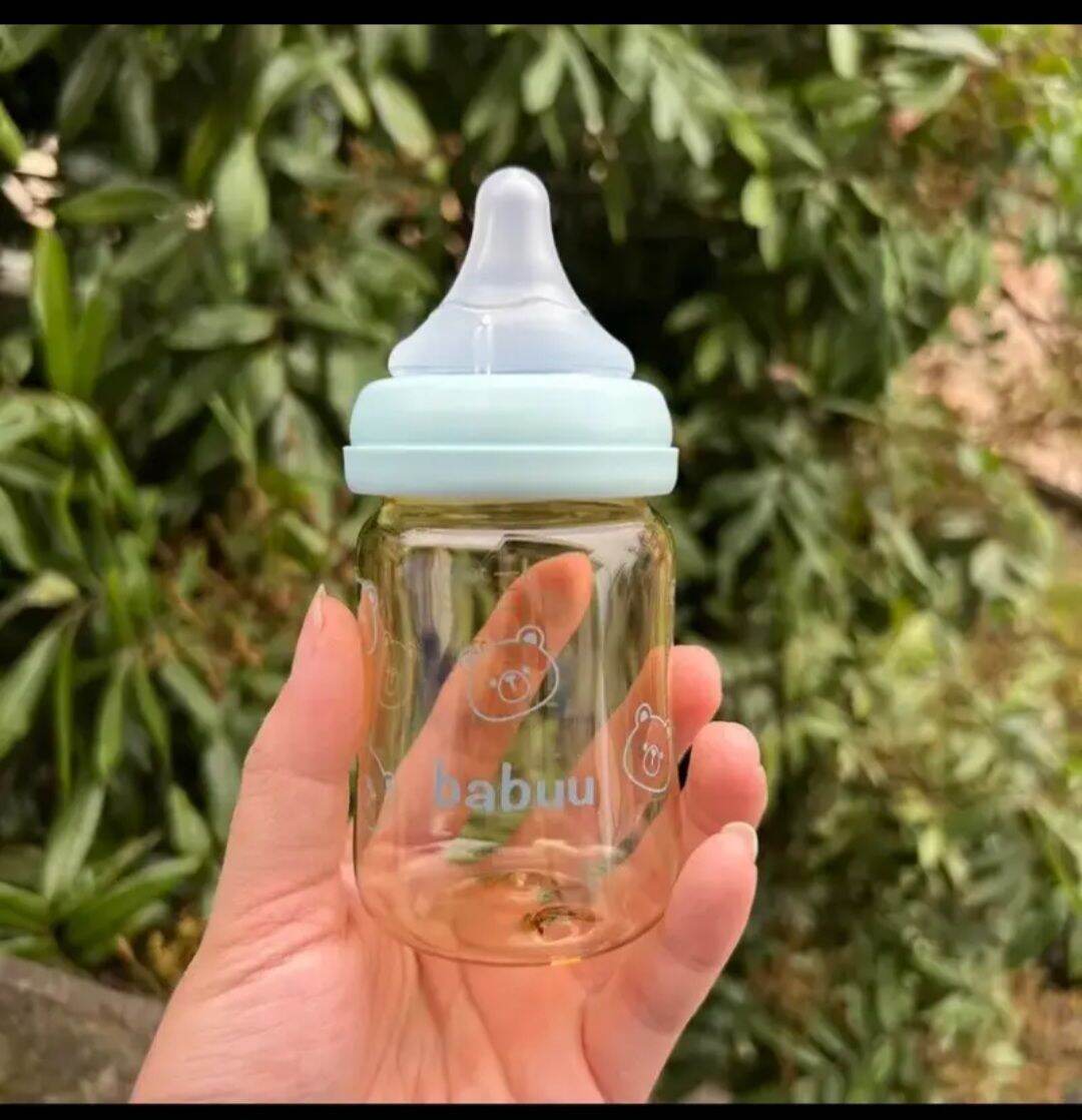 [Tặng kèm núm ti thay thế Phiên bản giới hạn] -Bình sữa ppsu Cổ rộng Babuu đẹp 170ml/270ml đủ cho bé
