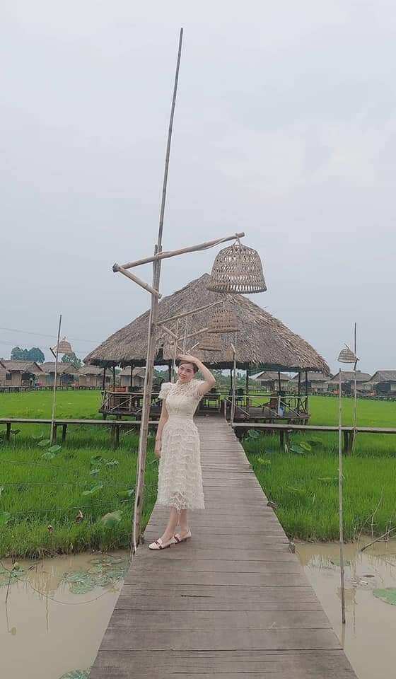 Váy ren công chúa xòe bồng màu kem - XU XU SHOP - Đầm nữ đi ăn cưới, dự tiệc siêu xinh, có lót trong không lộ - ẢNH THẬT