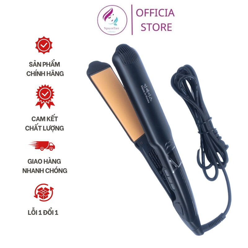 Máy ép tóc Hàn quốc cao cấp bản to nhiều mức chỉnh nhiệt