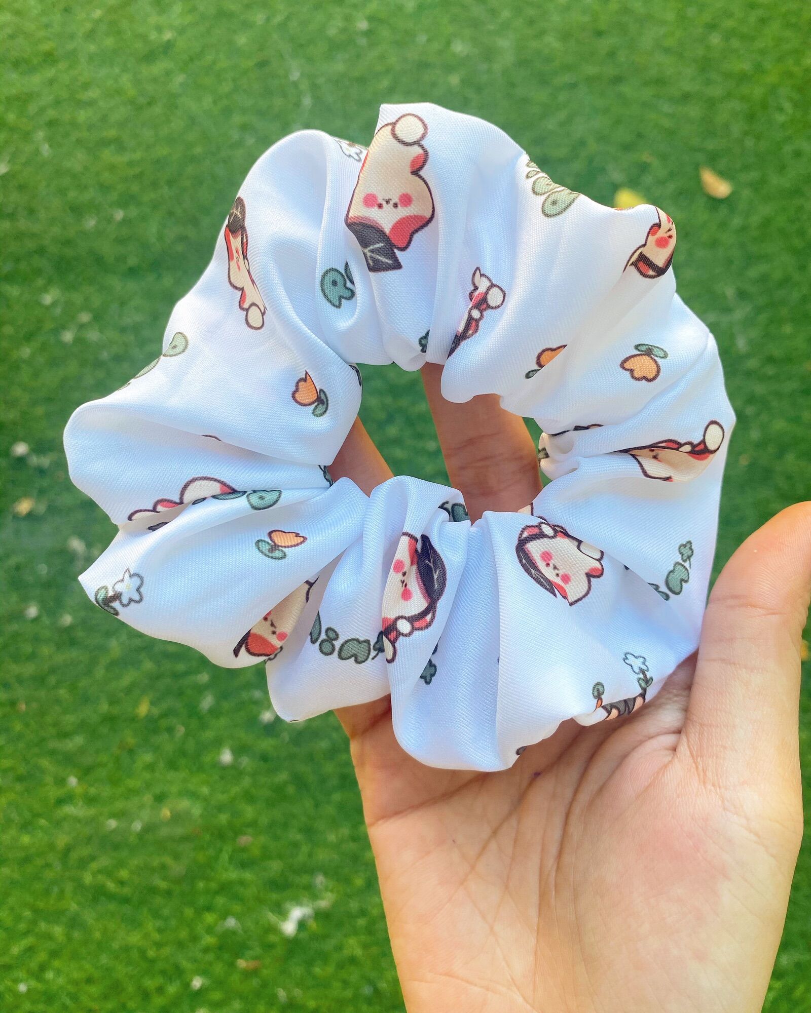 (Ảnh Thật) Dây buộc tóc , cột tóc vải , Scrunchies Dễ Thương Hot Hit