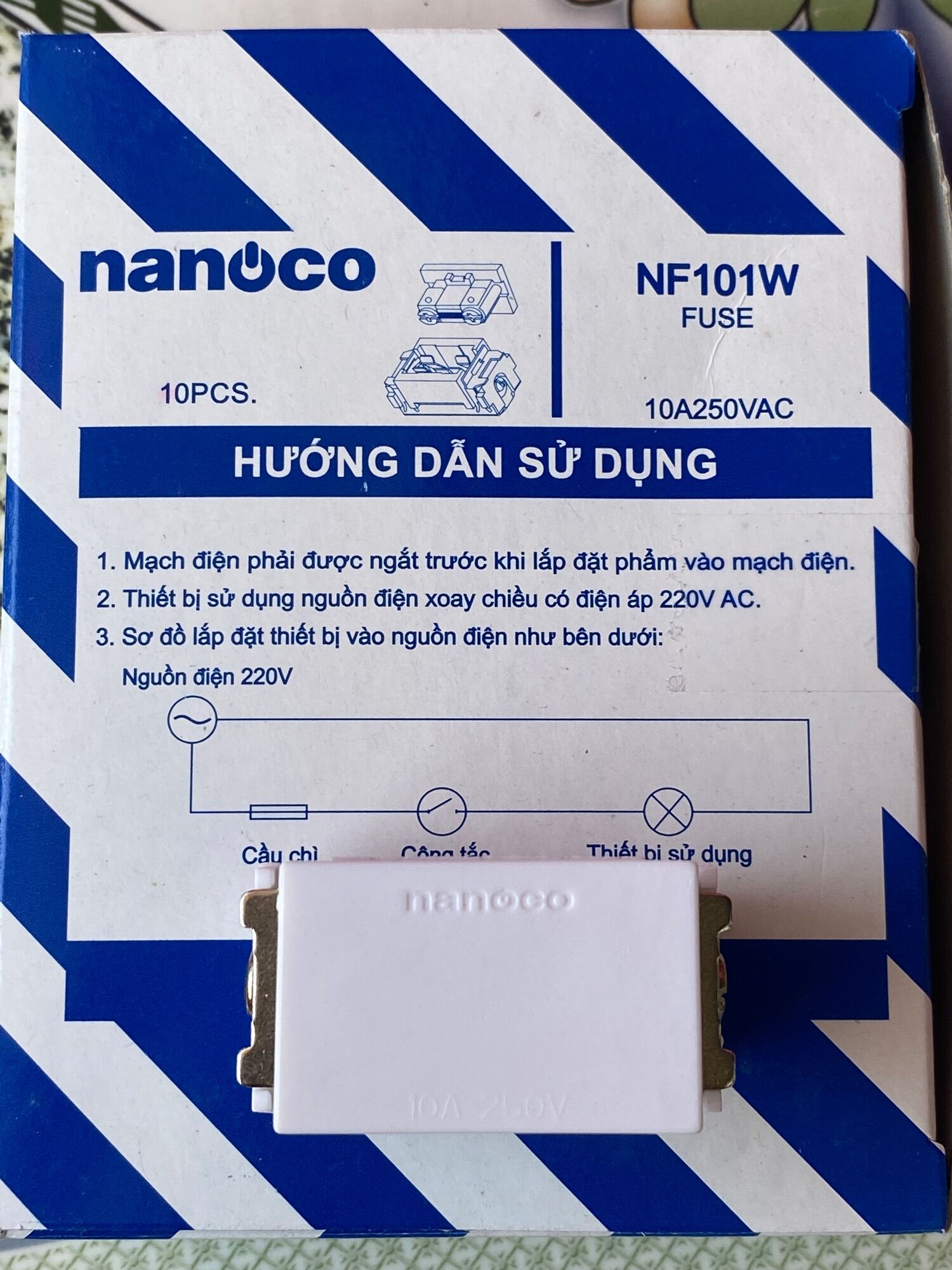 (Hạt to) Cầu chì Panasonic Nanoco dòng Wide (1 hạt)