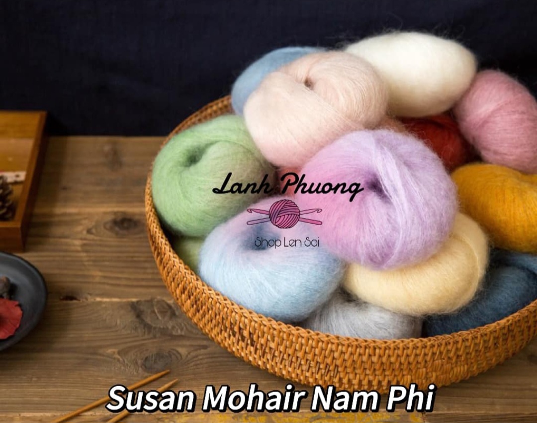 Len Susan Mohair Nam Phi Loại Xịn 20gr