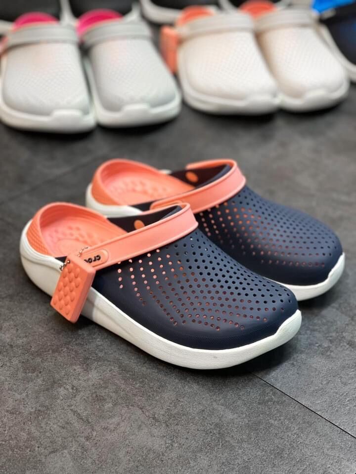 Sục nhựa Cross Literide (Xanh đen/Cam)