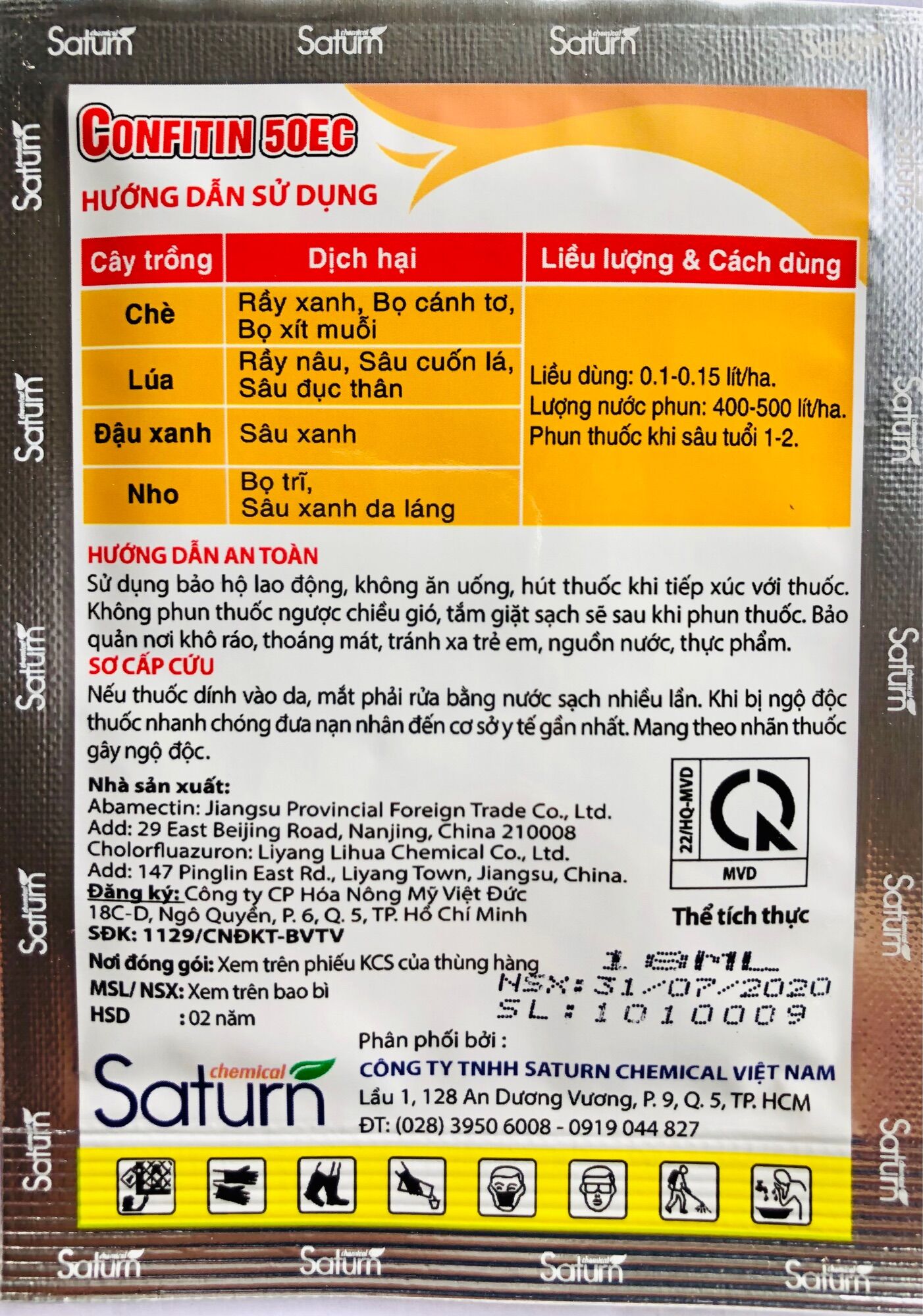 Thuốc trừ sâu Confitin 50EC