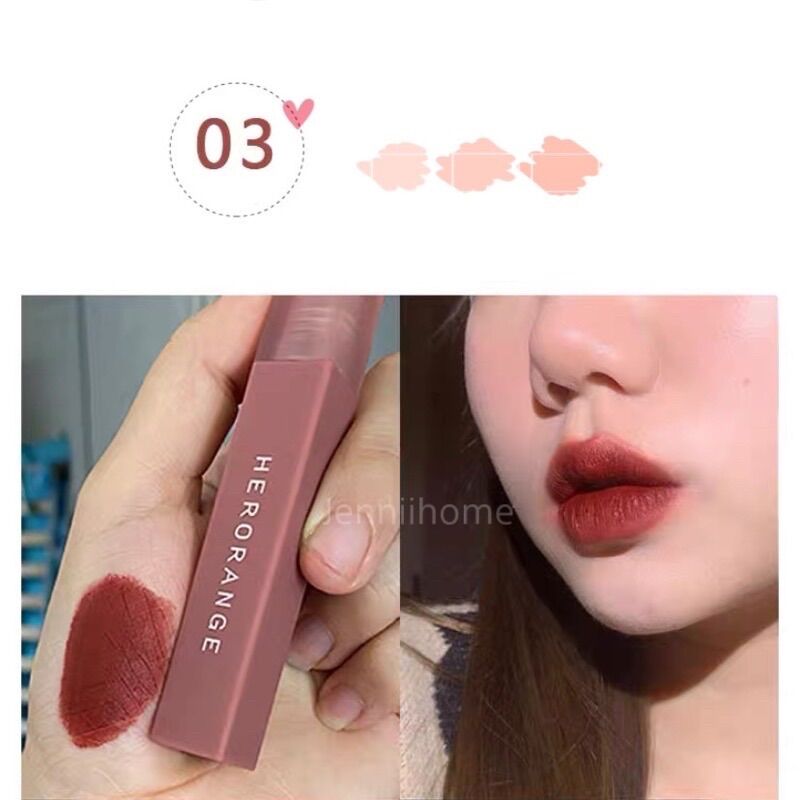 Son lì HEORANGE son kem siêu mềm mịn