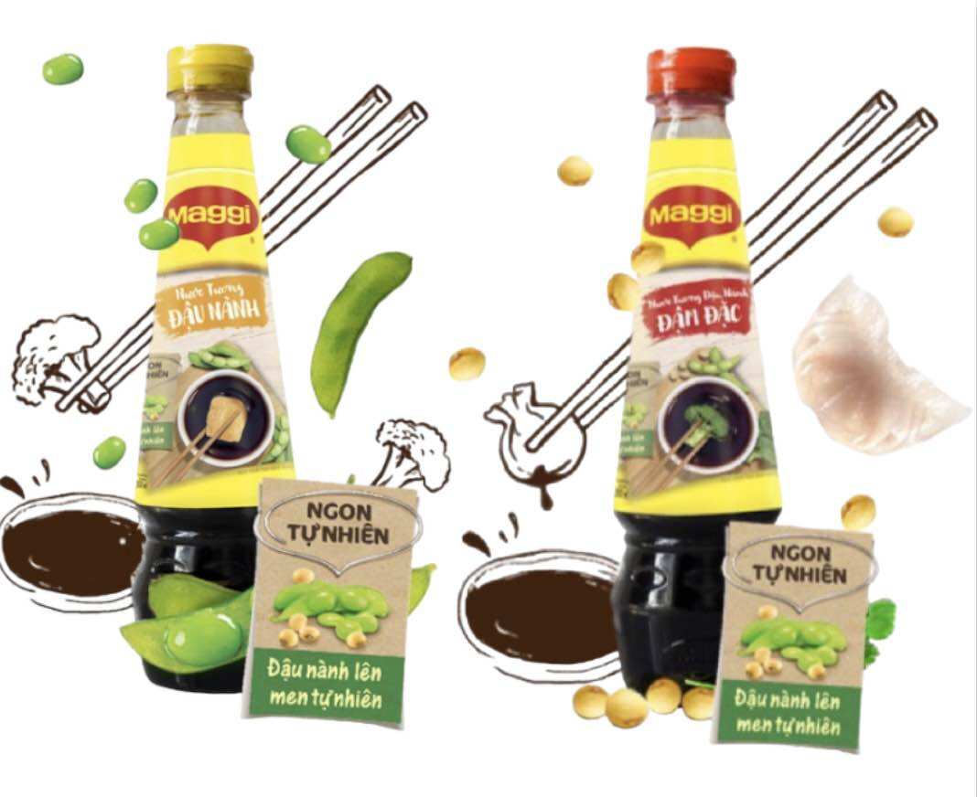 Nước tương Maggi đậu nành/đậm đặc chai