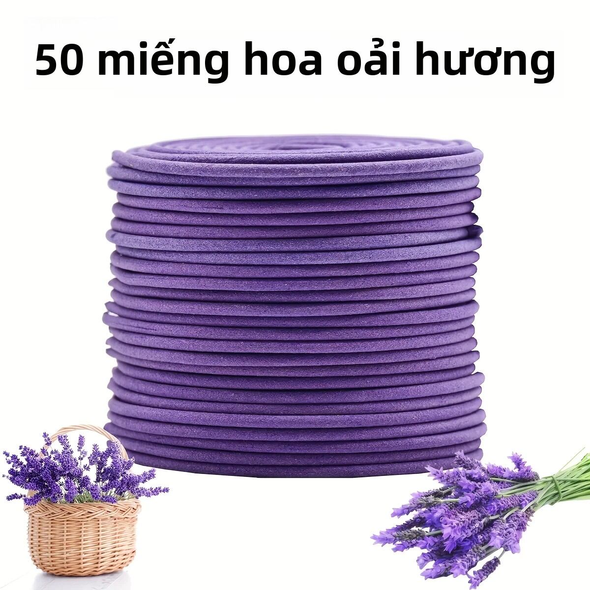 50 Cây Nến Thơm Mùi Oải Hương Dạng Xoắn Hương Thơm Tự Nhiên Thời Gian Cháy 3-4 Giờ Mỗi Cây Dùng Cho Yoga Thiền Nhà Văn Phòng Ngoài Trời