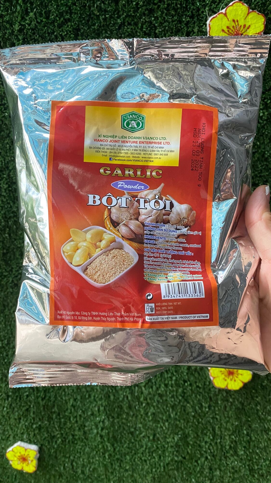 Bột tỏi Việt Ấn Vianco 500gr (Garlic Powder)