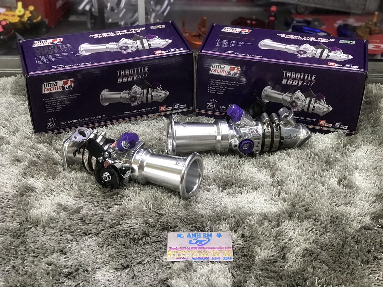Họng Xăng Ex150 Uma ( Chính Hãng ) Size 32MM / 34MM