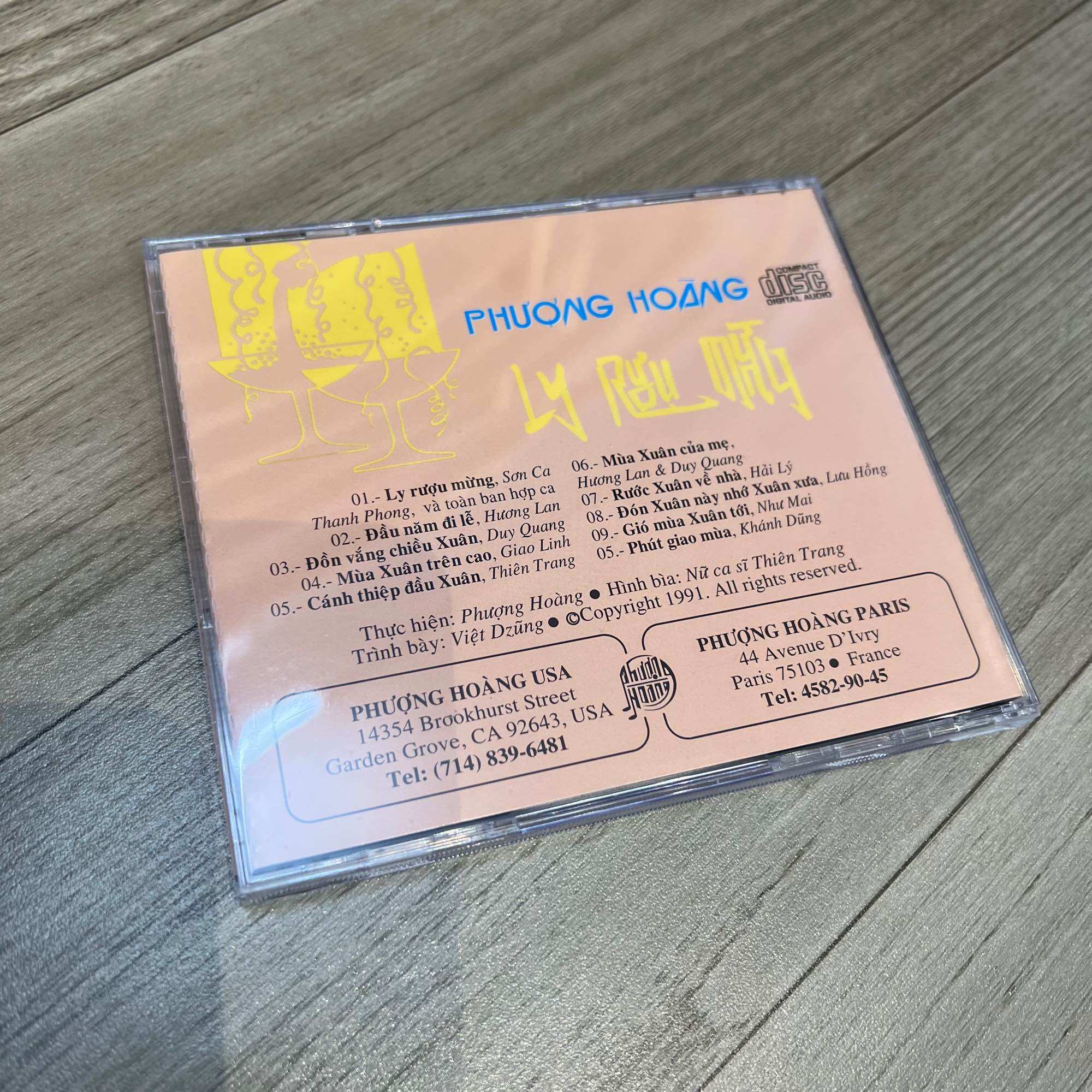 Đĩa CD nhạc xuân LY RƯỢU MỪNG