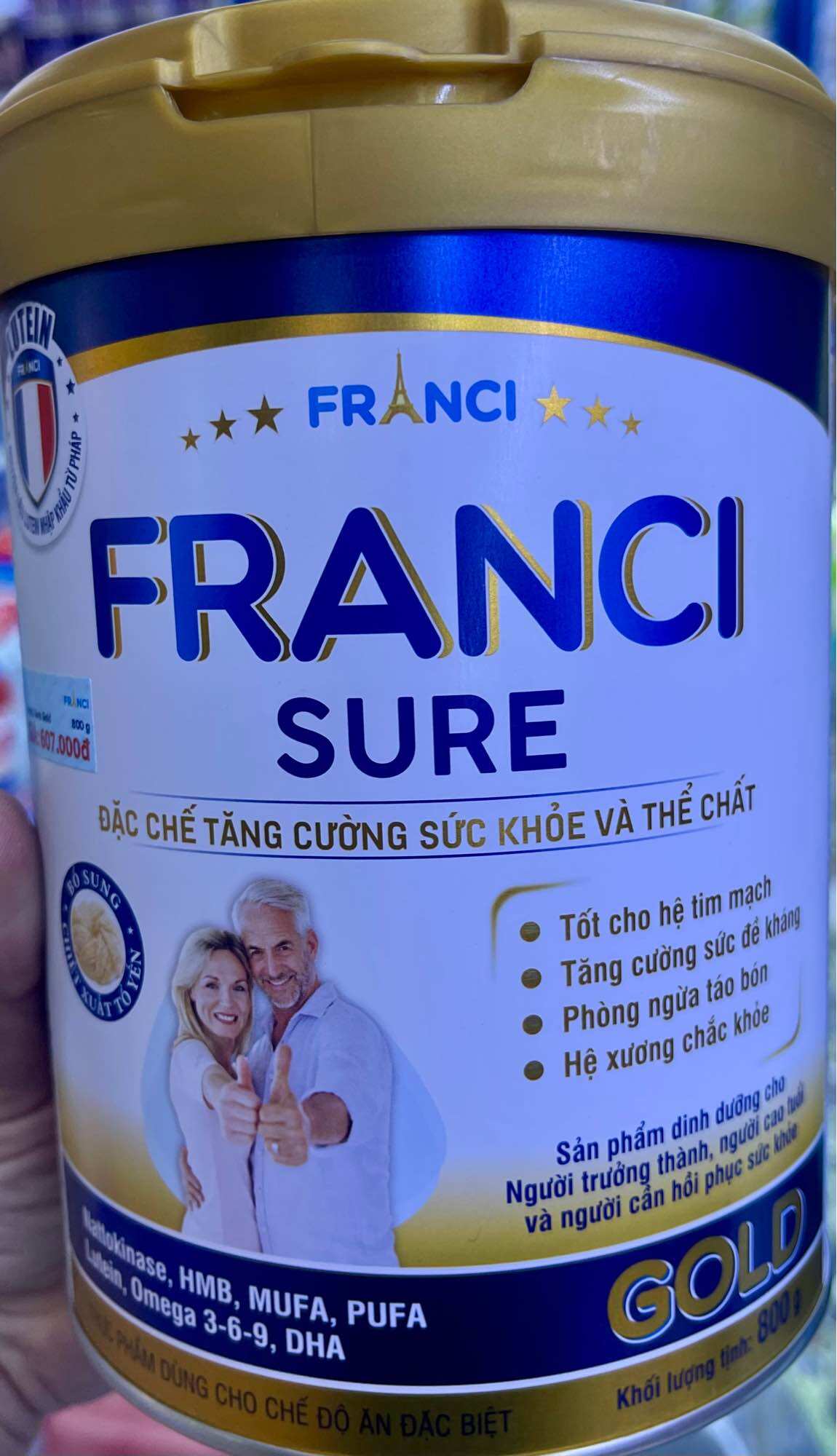 Sữa Franci Sure lon (800g)