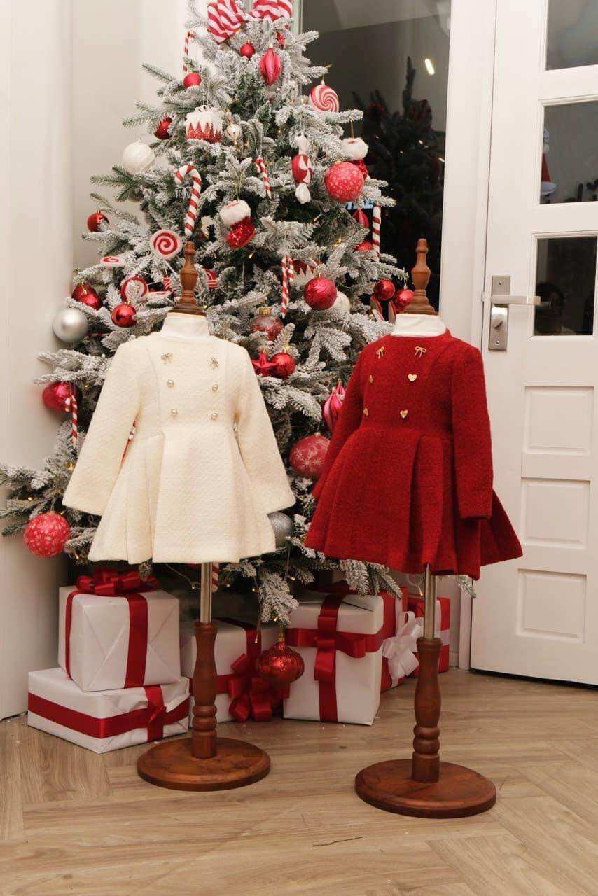 Váy dạ tweed cho bé gái