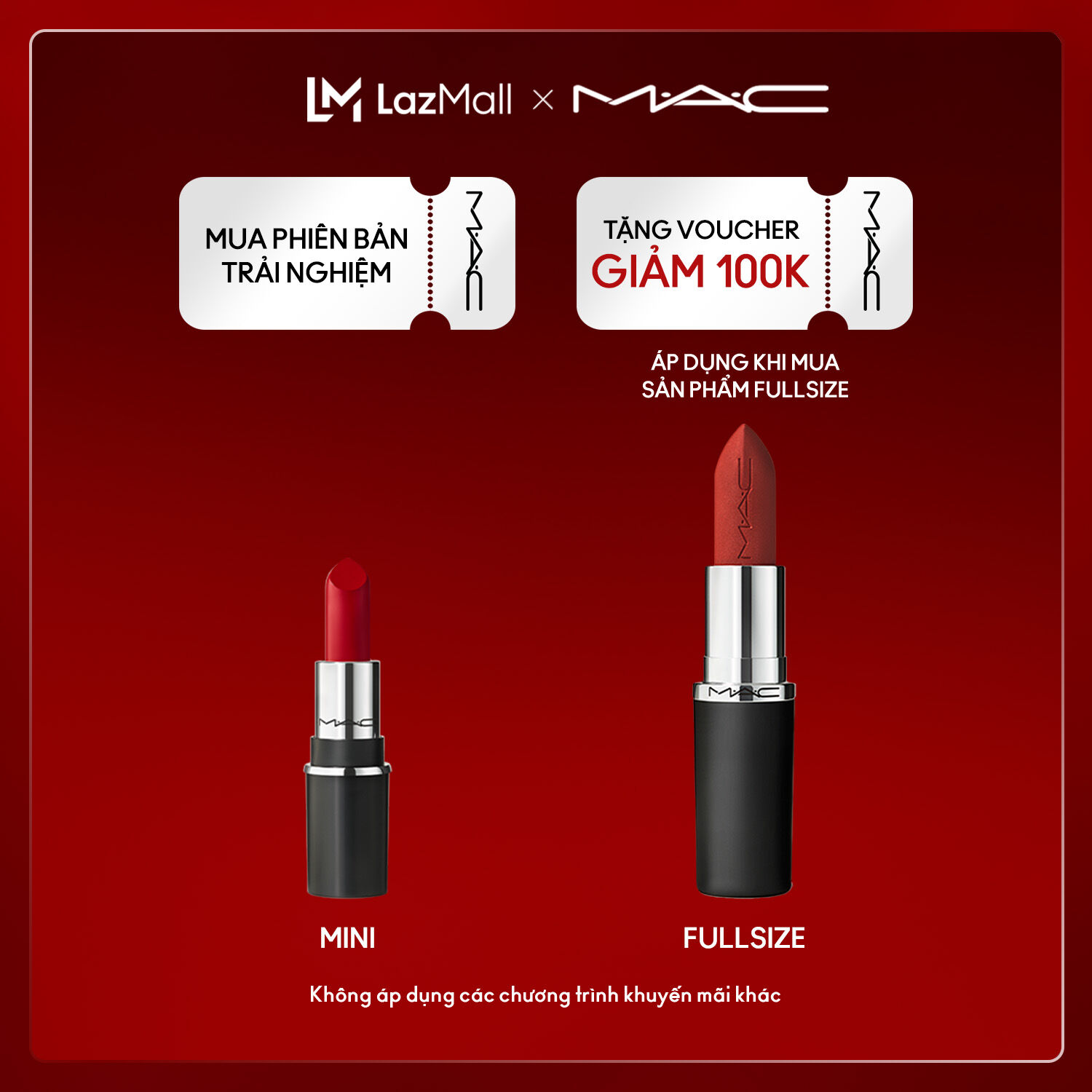 【MINI】MAC MACXIMAL Silky Matte Lipstick full coverage matte lipstick with 12 HR comfortable wear​