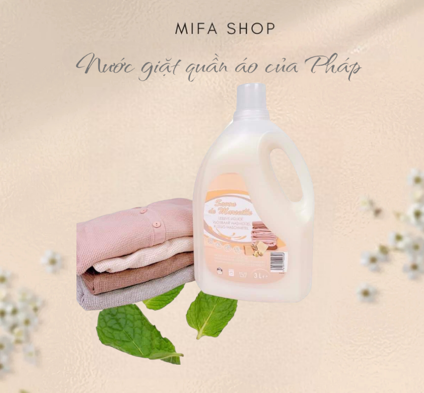 Nước giặt savon de marseille 🍄
– xuất xứ: pháp
– dung tích: 3l