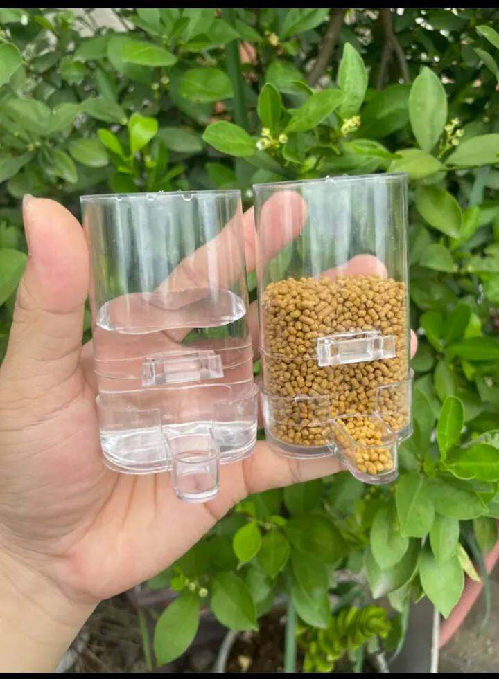 Combo 5 tặng 1 cóng nhựa meka ăn uống tự động cho chim