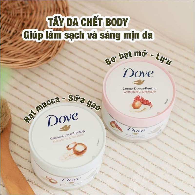 Tẩy da chết body dove 225ml