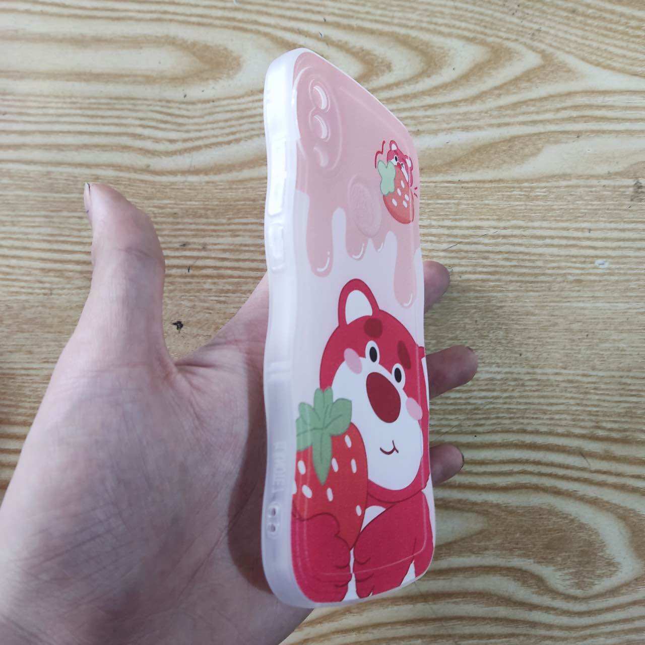 Ốp lưng dẻo Gấu dâu redmi 7 , Redmi note 7,redmi note8,Redmi Note8Pro