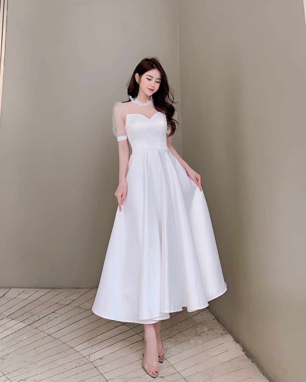 ✨ Đầm xòe phối lưới✨ HÌNH THẬT