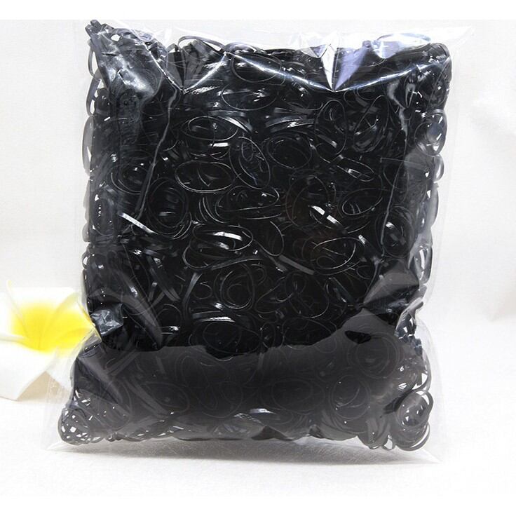 Túi 100 gram thun buộc tóc cho bé gái size trung
