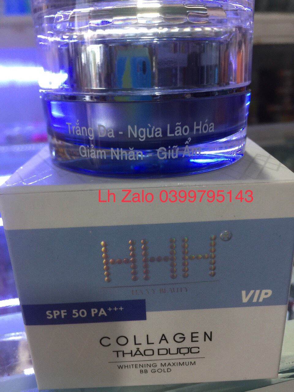 Kem hhh collagen trắng da ngừa lão hóa giảm nhăn vip 20g
