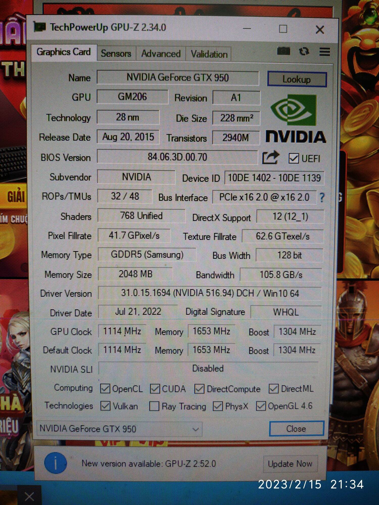 Galaxy 950 2GD5