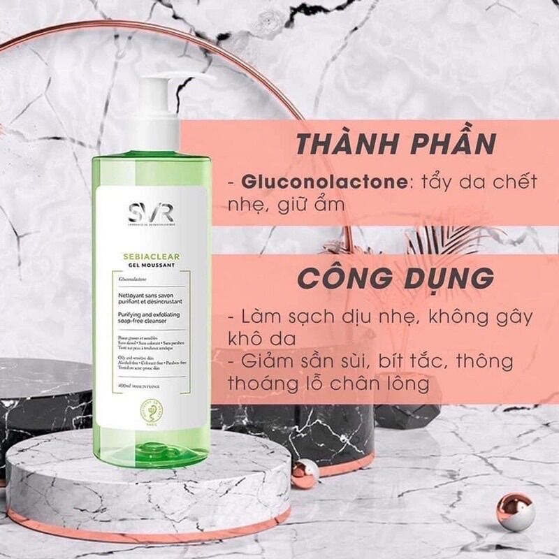 Sữa rửa mặt SVR 400ml