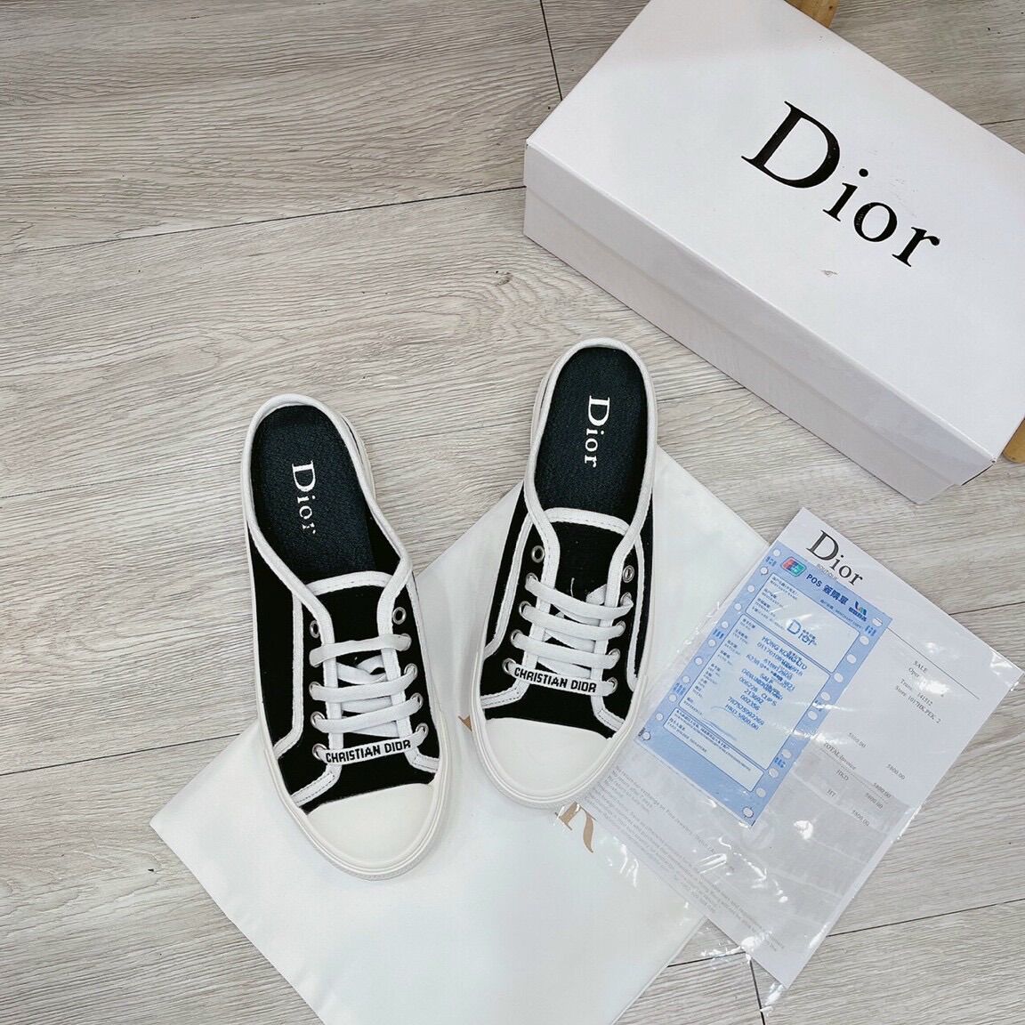 Giày thể thao, giày sục dior nữ hàng super fullbox, bill