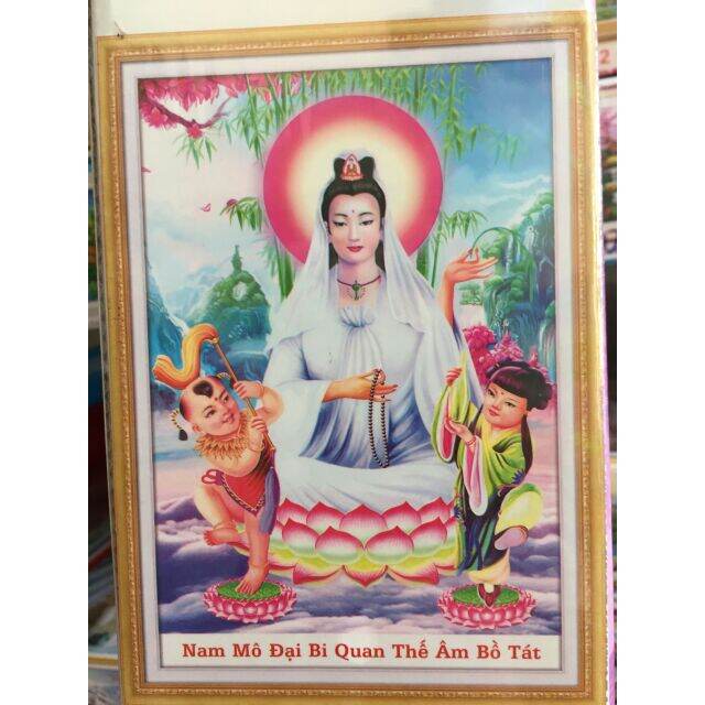 Tranh đính đá Phật Quan Âm Lg1068 (50*70) chưa đính
