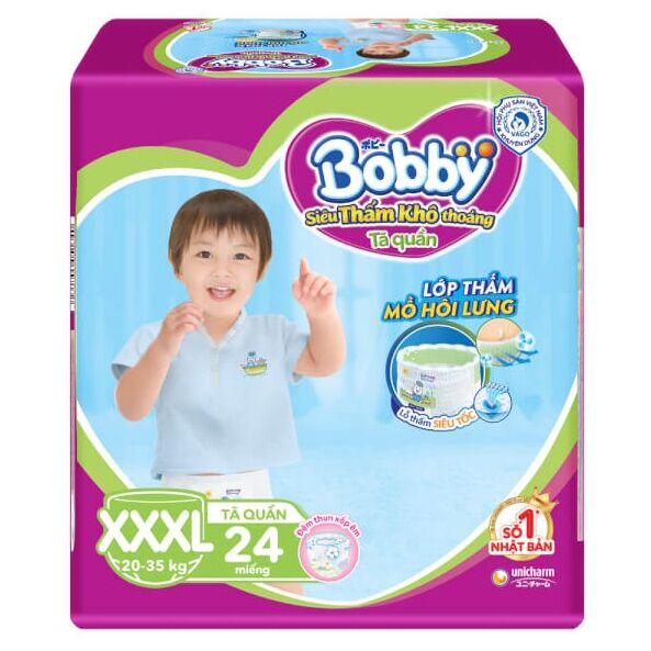 Tã Quần Bobby XXXL24 MIẾNG