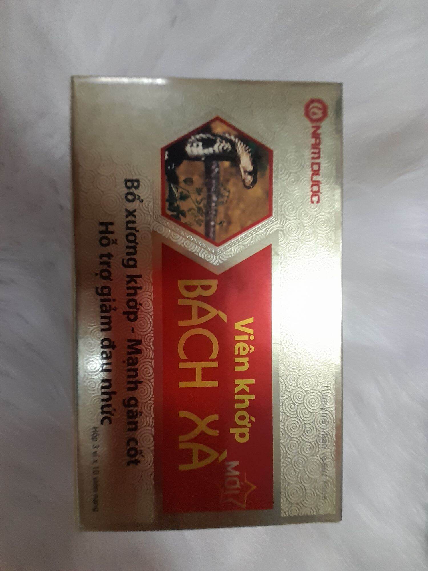 Hộp 30 viên TPBVSK Viên xương khớp Bách Xà Nam Dược.Hỗ trợ giảm đau ,mỏi các khớp,thấp khớp gai cột sống