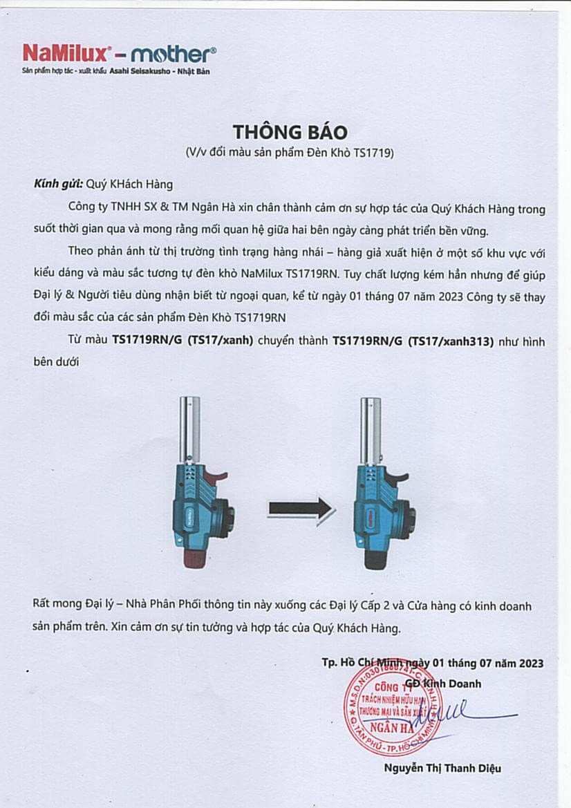 Đèn khò gas cao cấp namilux
