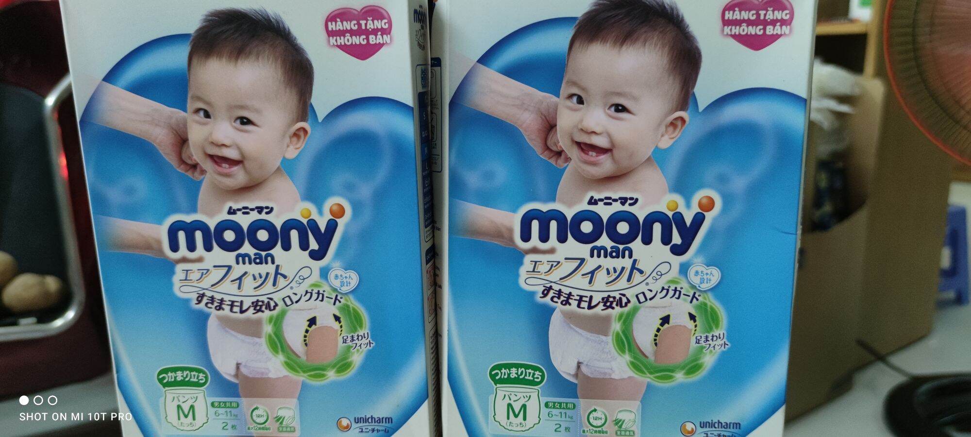 Tã quần Moony M 2 miếng. Date 2024.