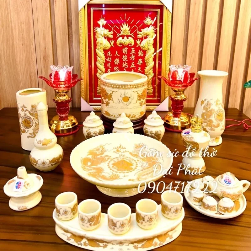Bộ đồ thờ cúng ban thần tài thổ địa