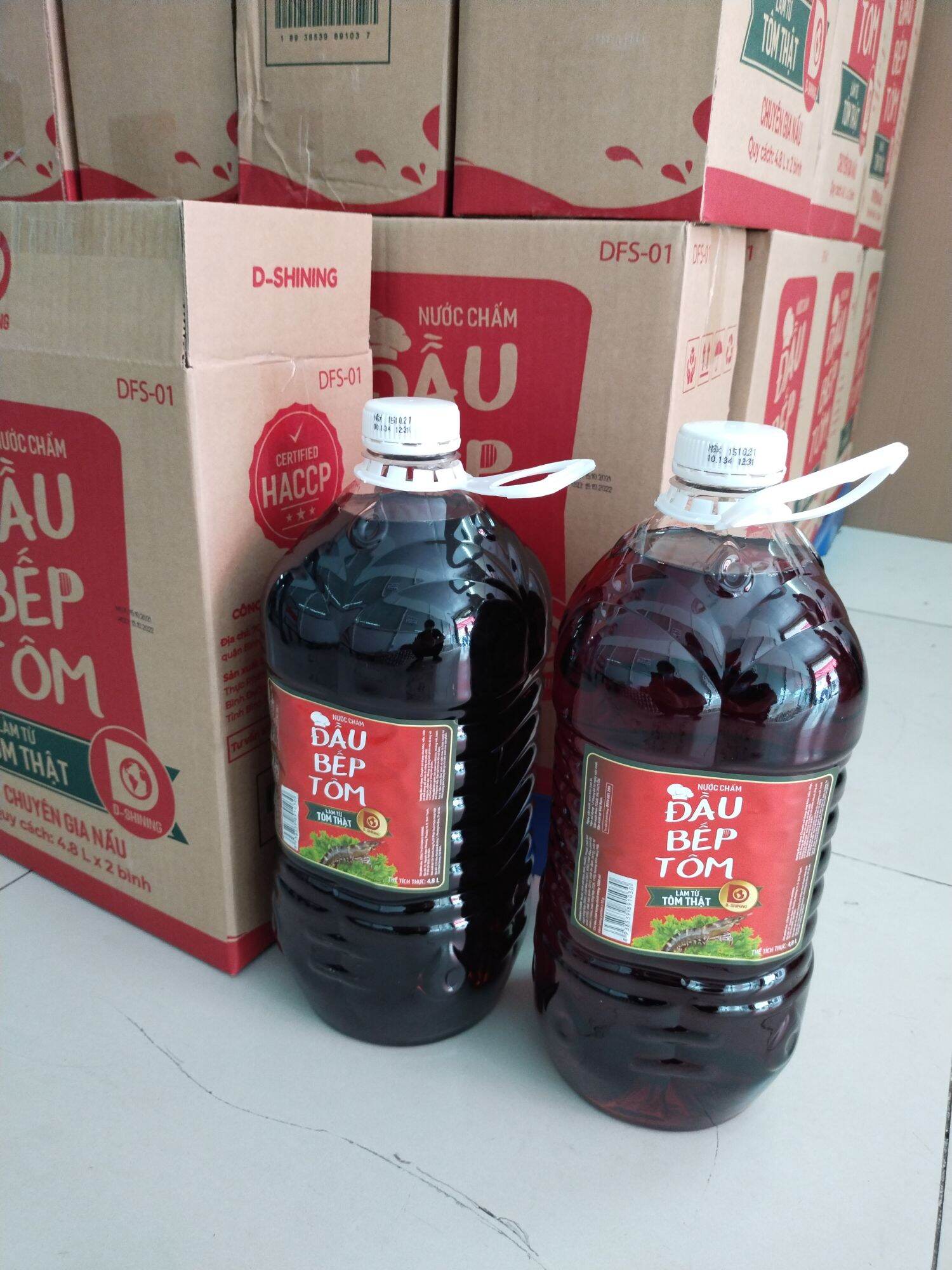 HCM_Nước Mắm Đầu Bếp Tôm  4.8lit x 2 can