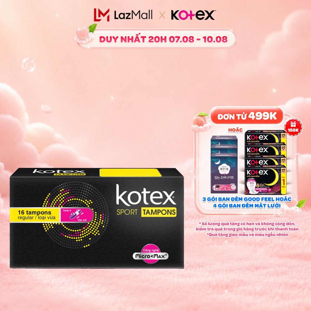 1 gói băng vệ sinh Kotex Tampon 16 miếng
