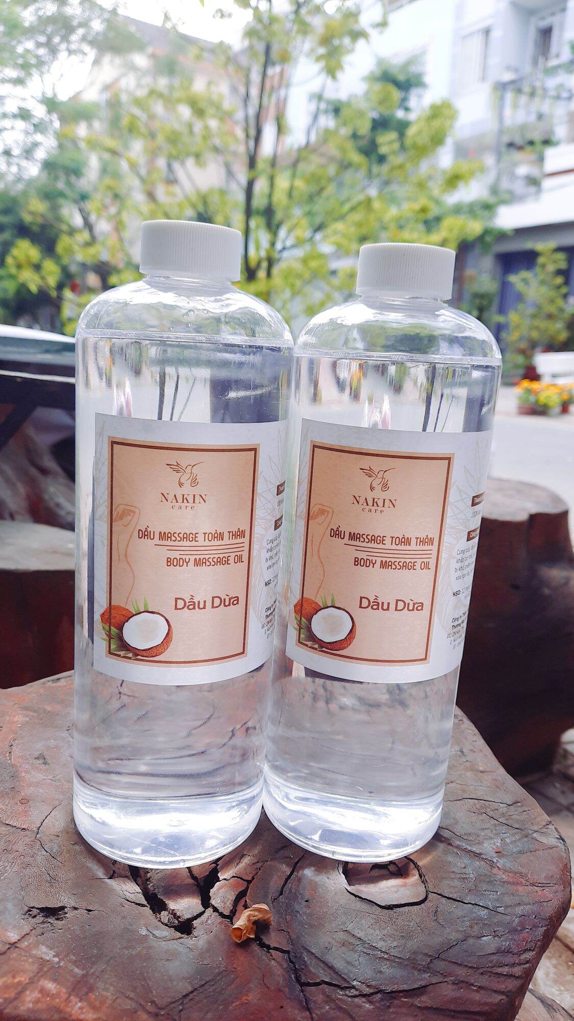 Dầu dừa ép lạnh massage toàn thân 1000ml