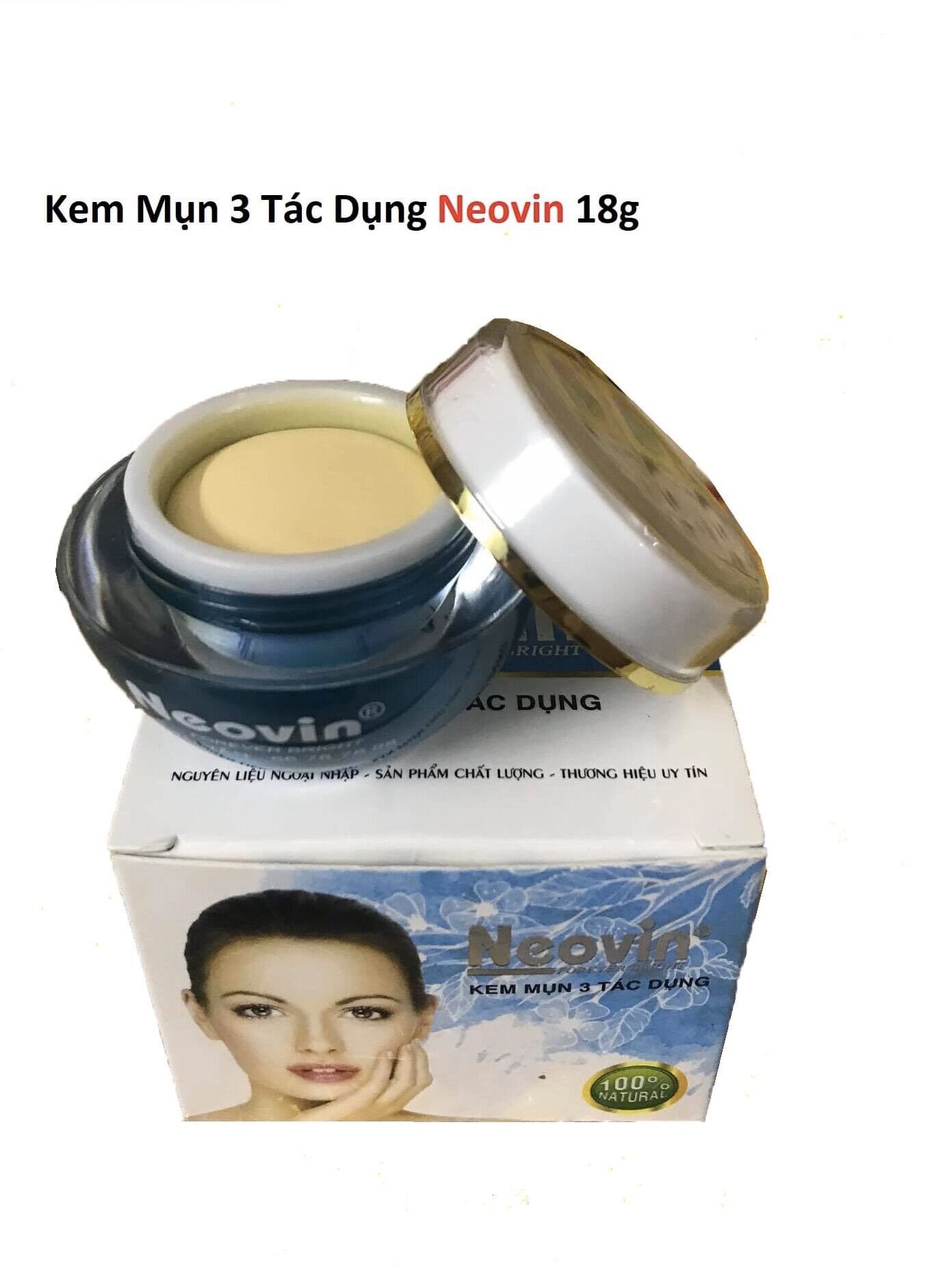 Kem mụn 3 tác dụng Neovin 18g