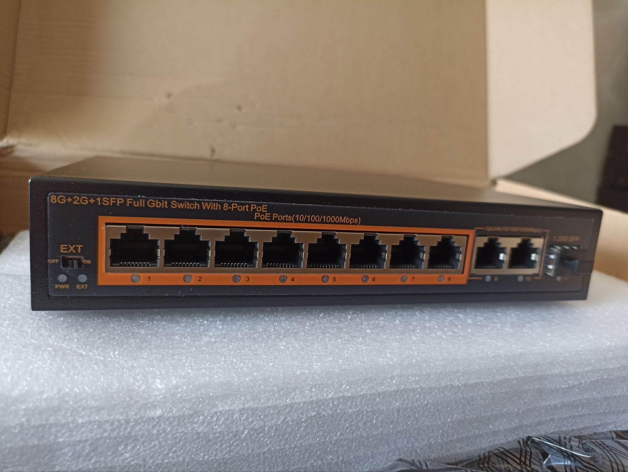 Cấp Nguồn Switch POE Gigabit 8 Port - Công Xuất 120W - Chất Lượng Cao