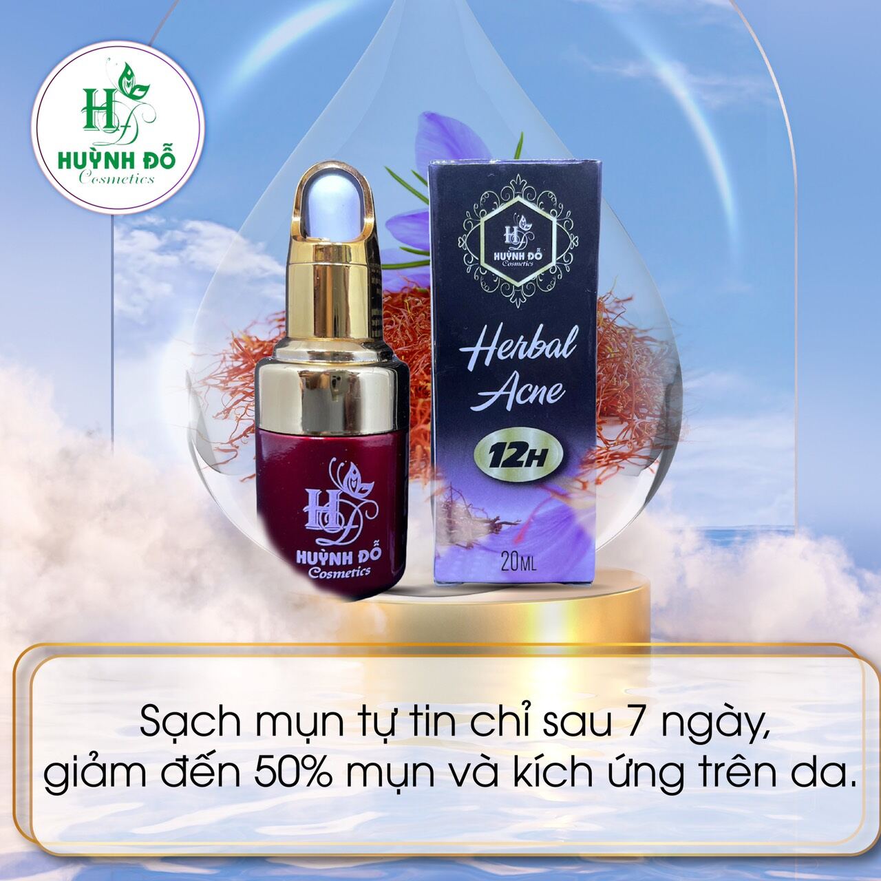 Serum chấm mụn 12h huỳnh đỗ
