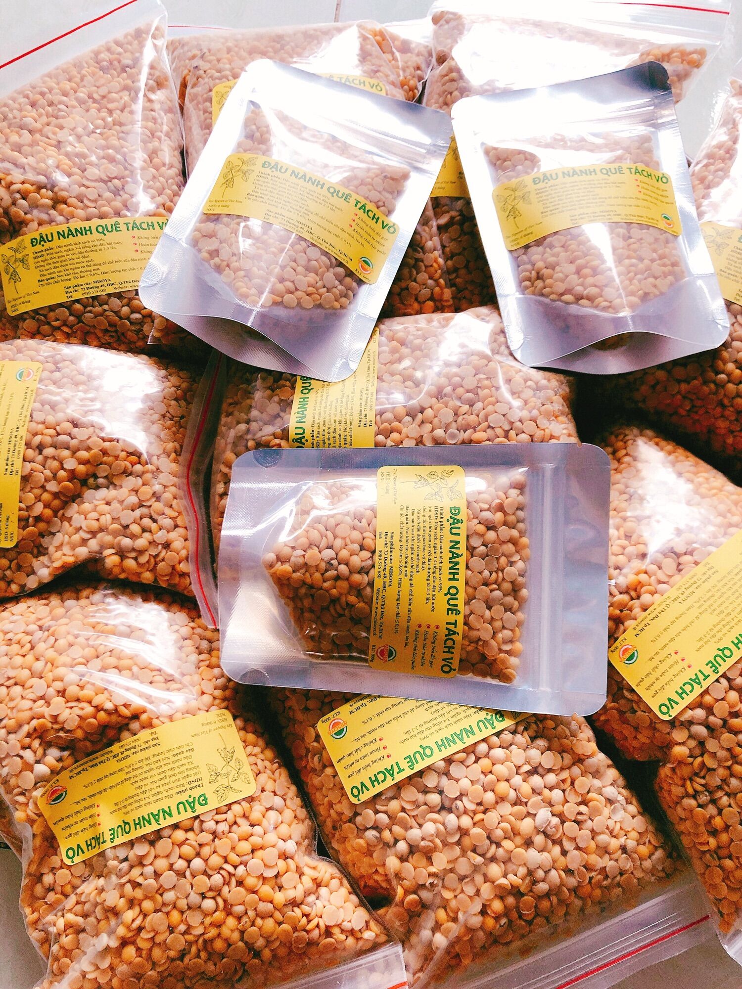 Combo 2KG đậu đã tách vỏ 24 lít sữa