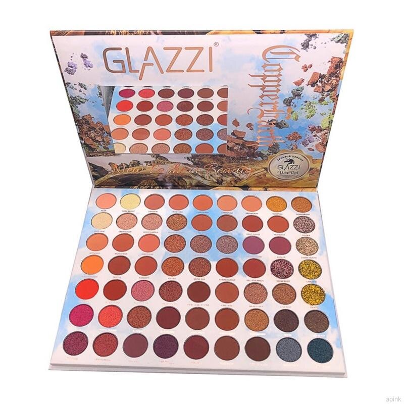 Bảng phấn mắt glazzi 63 ô màu ánh nhũ lấp lánh