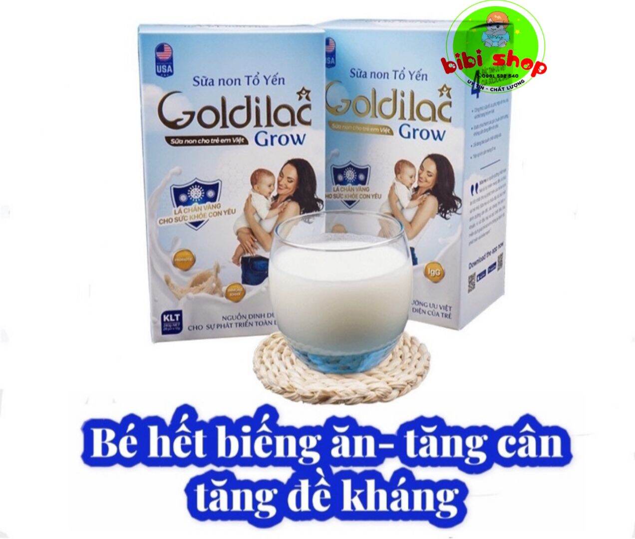 Sữa non Goldilac Grow sữa non tổ yến Goldilac Grow