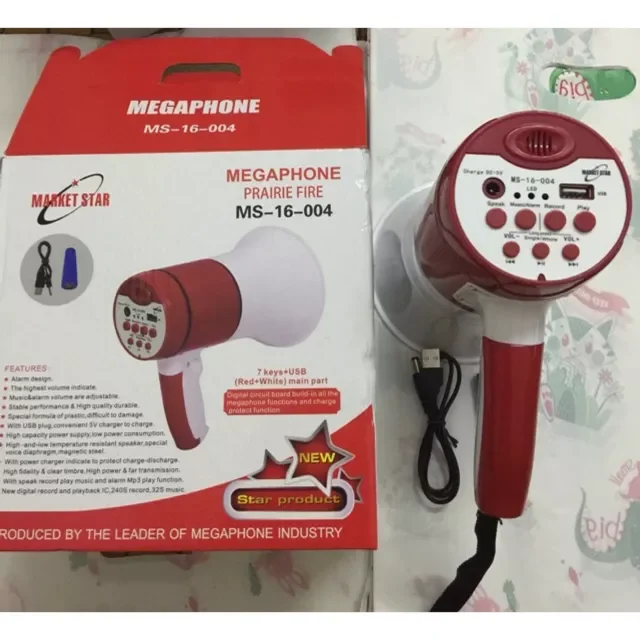 LOA PHÓNG THANH MEGAPHONE MS 16- 004/003 CÓ USB