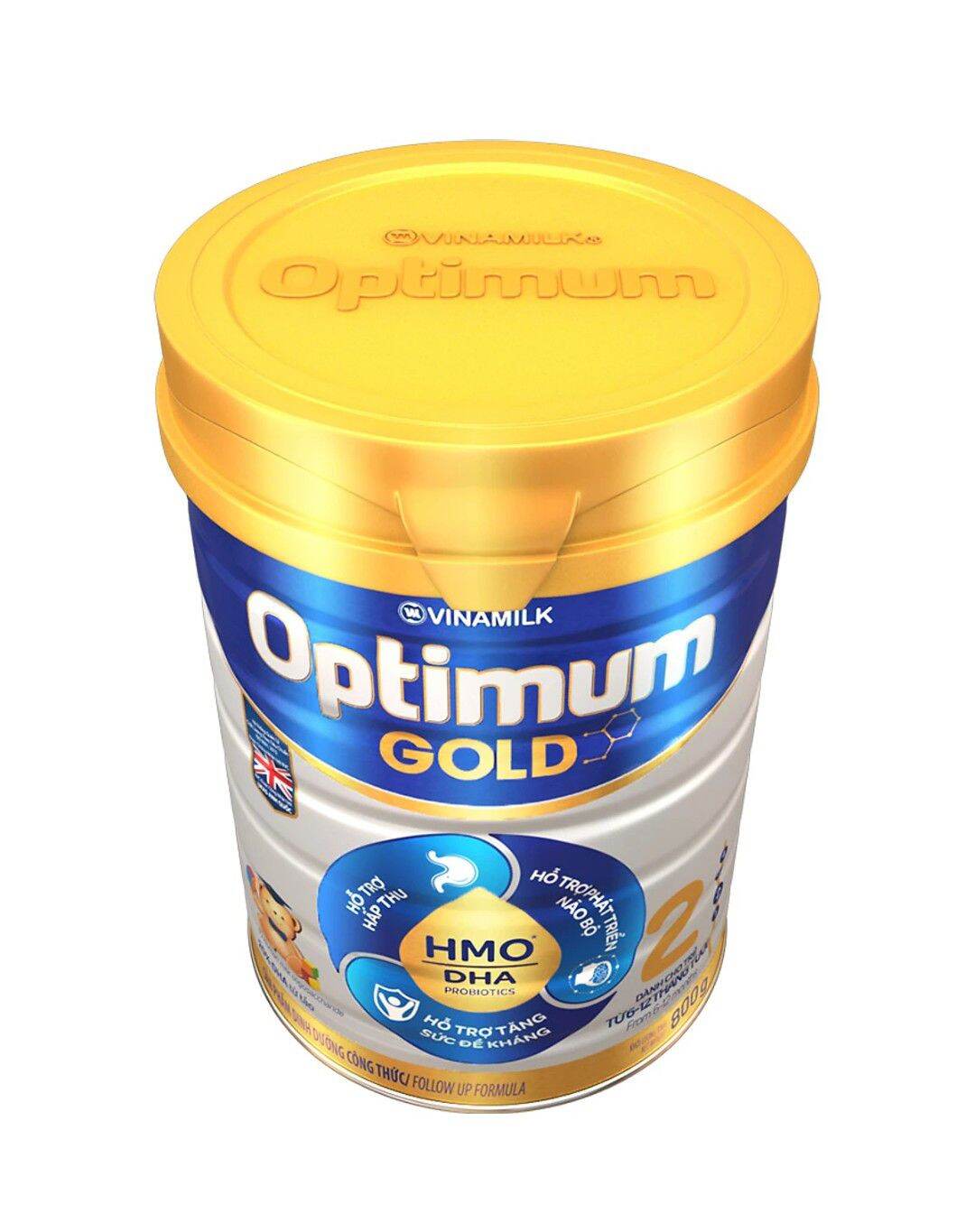 Combo 2 Hộp Sữa Vinamilk Optimum Gold 2 - 800g (6-12 tháng)